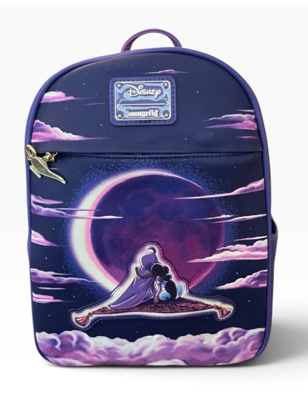 Loungefly Disney Aladdin Jasmine Magic Carpet Ride Purple Mini Backpack NWT